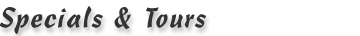 Header Graphic - Our Specials and Tours